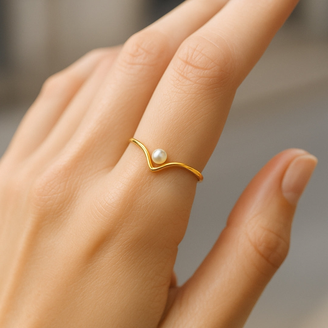 ANILLO VALENTINA ROCHE V PERLA MINIMAL