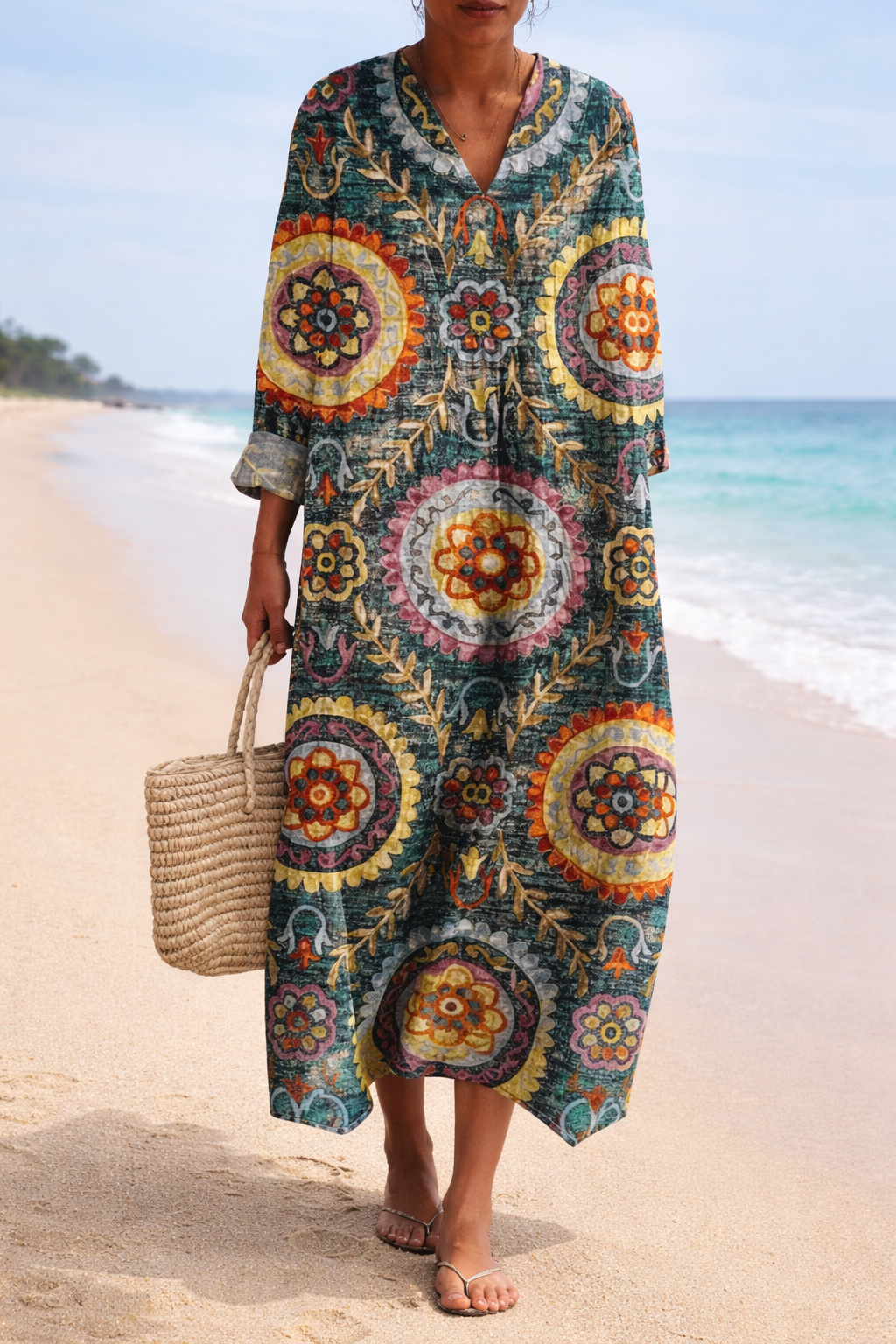 VESTIDO AVA MANDALA BOHEMIO