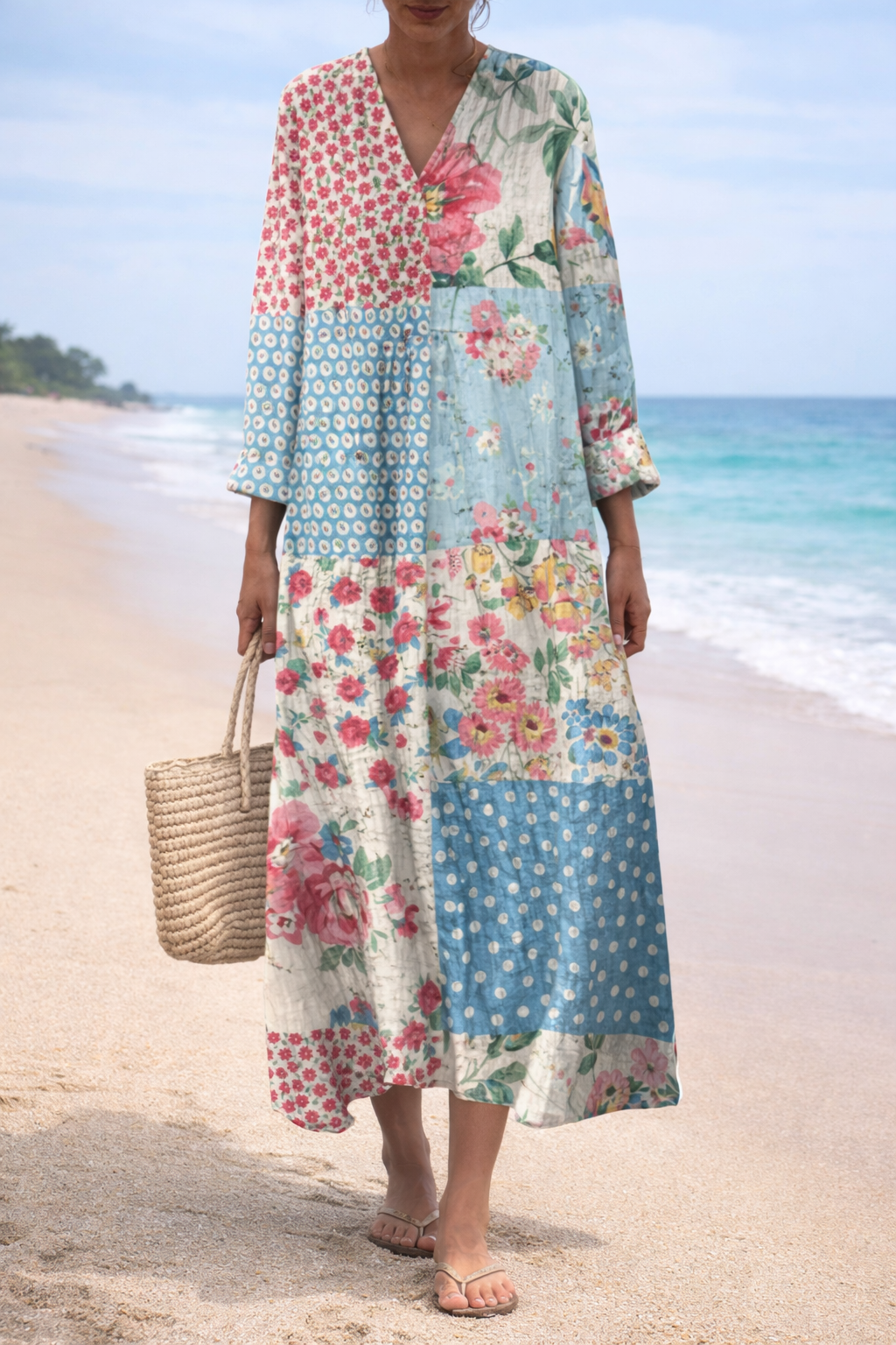 VESTIDO EMMA PATCHWORK FLORAL