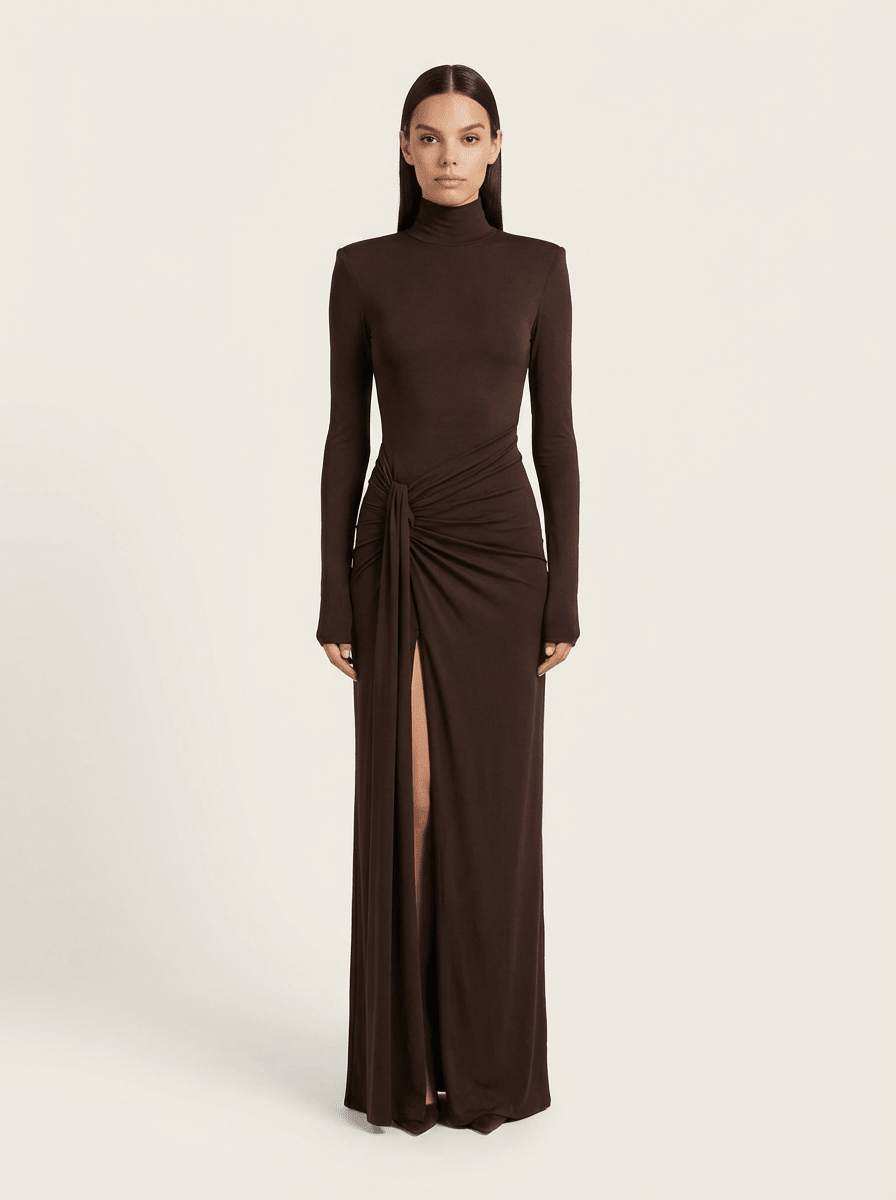 VESTIDO MAXI SLIM PREMIUM ELEGANCIA ESCULPIDA