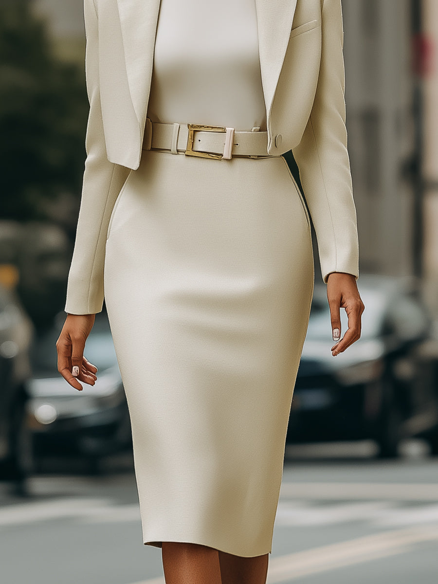 VESTIDO MIDI VALENTINA ROCHE SASTRERO ELEGANTE
