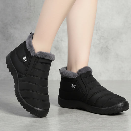 BOTÍN ACOLCHADO DE INVIERNO CON FORRO TÉRMICO Y SUELA ANTIDESLIZANTE