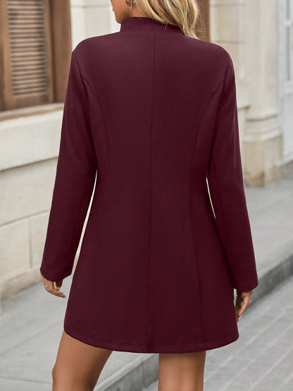 ABRIGO LARGO ENTALLADO ELEGANTE PARA MUJER