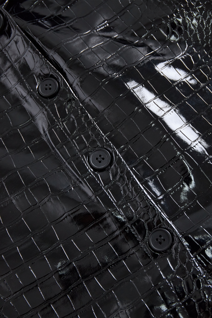 CAMISA VALENTINA ROCHE EFECTO CUERO ELEGANTE