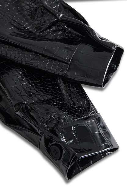 CAMISA VALENTINA ROCHE EFECTO CUERO ELEGANTE