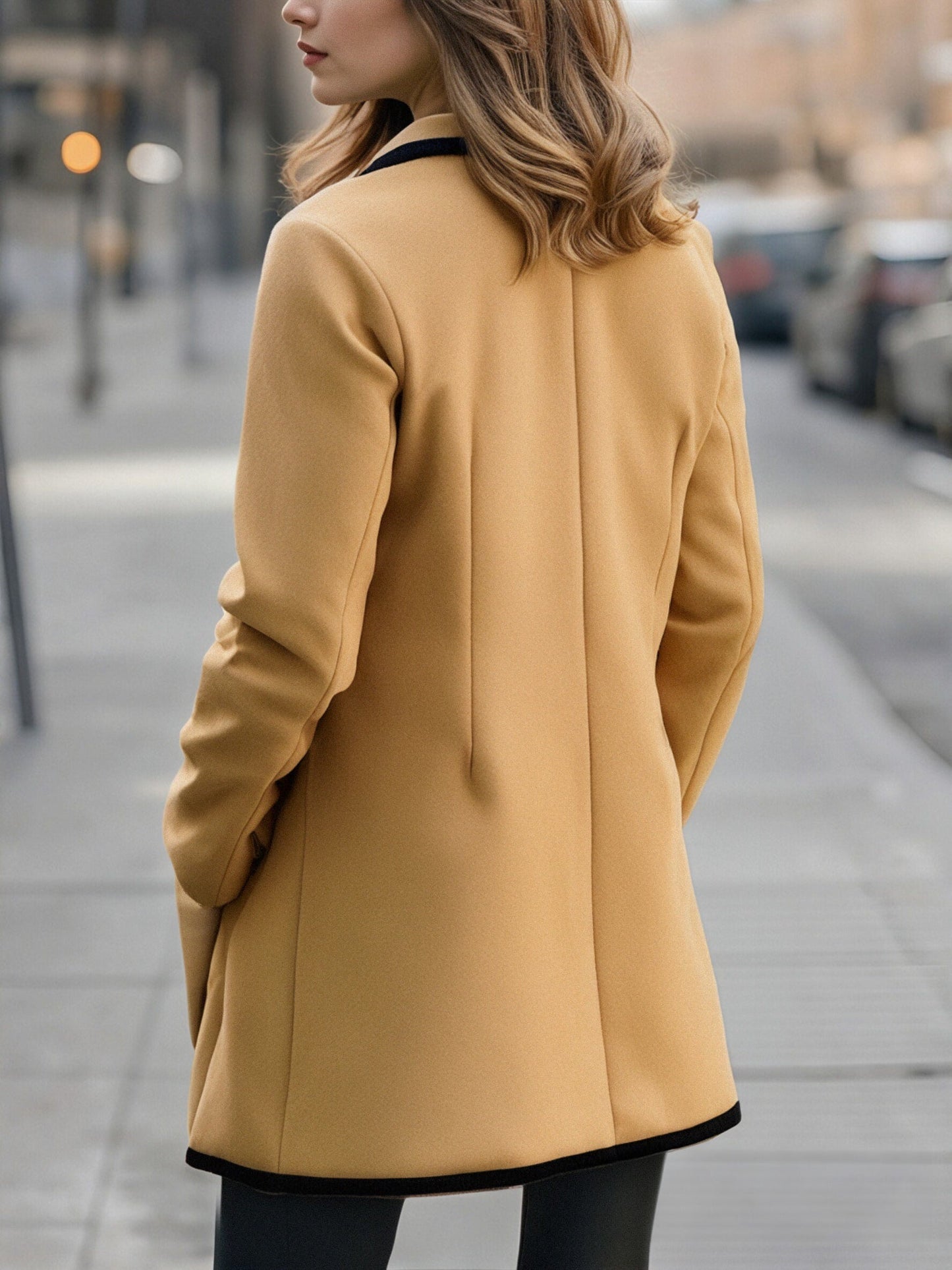 ABRIGO VALENTINA ROCHE LARGO DE CORTE SASTRE