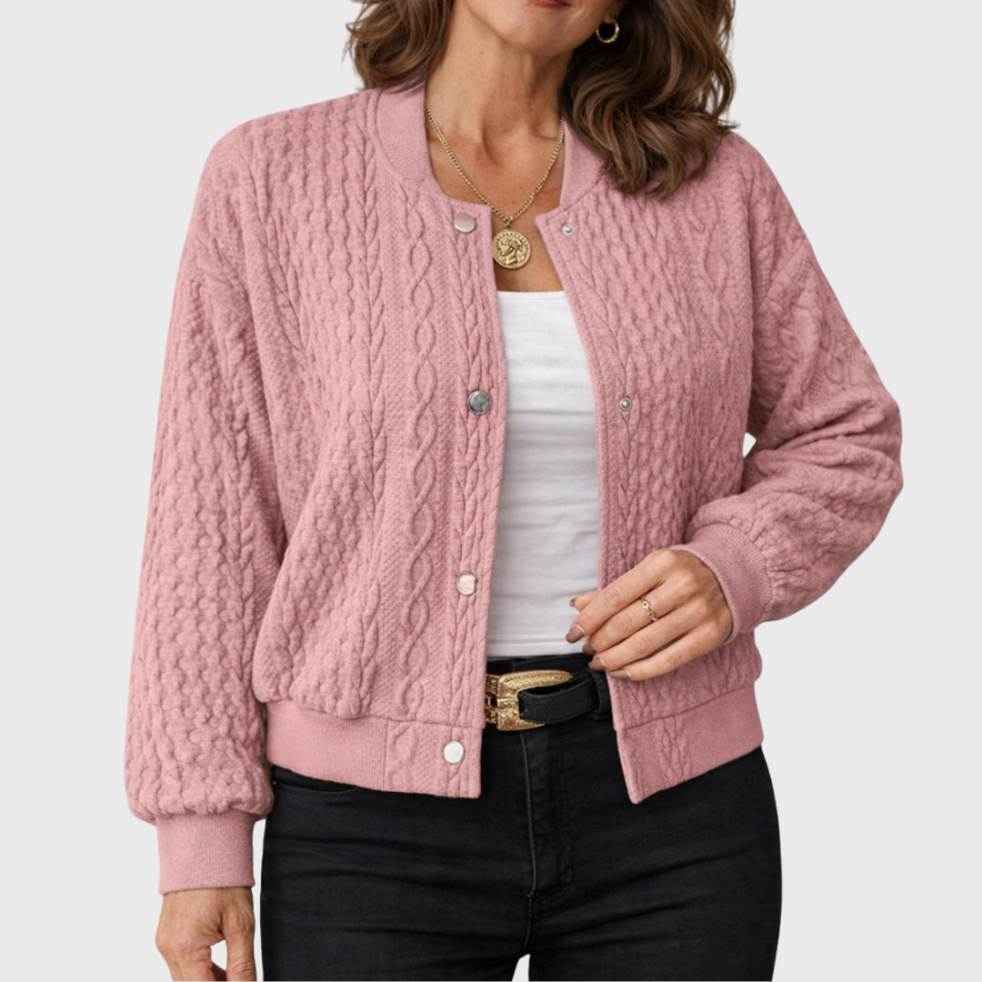 CÁRDIGAN DE PUNTO CON BOTONES Y DISEÑO ELEGANTE