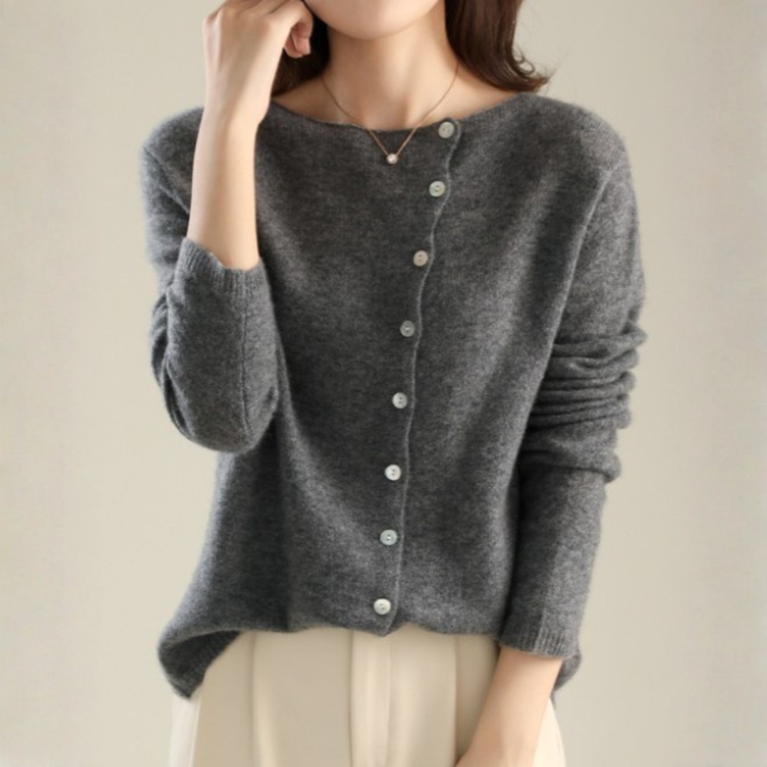 CÁRDIGAN DE PUNTO FINO CON BOTONES
