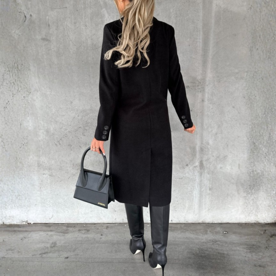 ABRIGO LARGO CLÁSICO DE MUJER