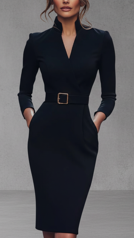 ROWENA - VESTIDO MIDI SASTRE DE ELEGANCIA ATEMPORAL