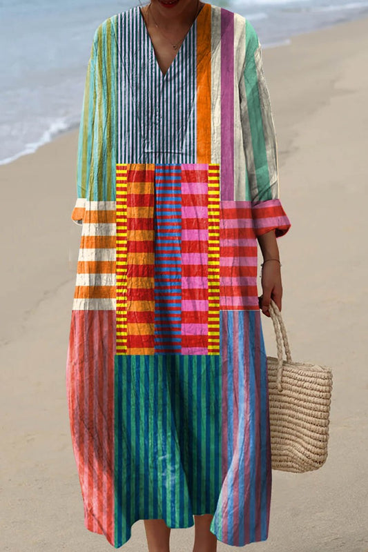 VESTIDO MIA WALK COLORBLOCK