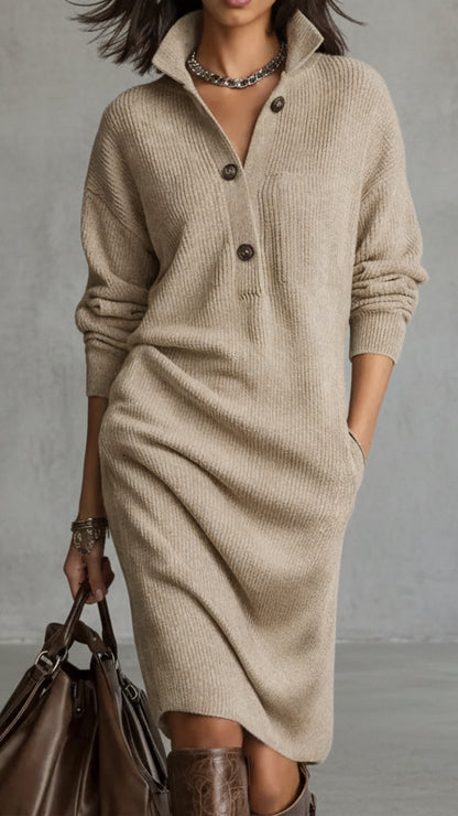 SALISBURY - VESTIDO DE PUNTO FLUÍDO Y ELEGANTE