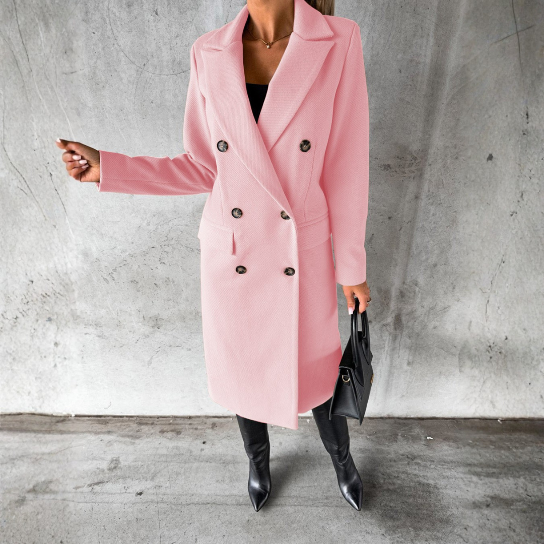 ABRIGO LARGO CLÁSICO DE MUJER