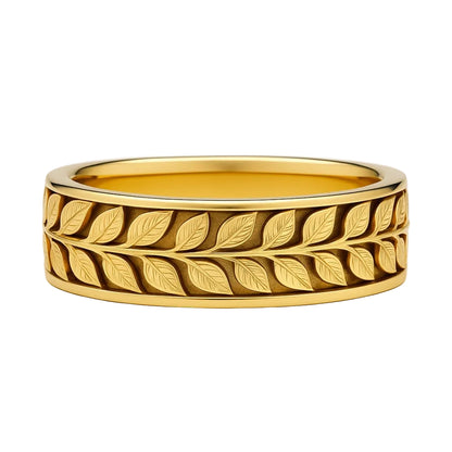 ANILLO VALENTINA ROCHE HOJAS DORADAS