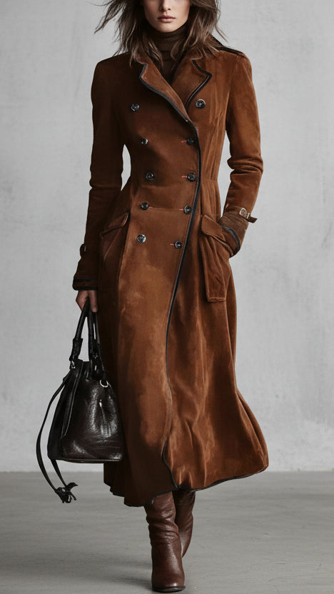 ZOE - ABRIGO LARGO ESTRUCTURADO DE LANA SUAVE