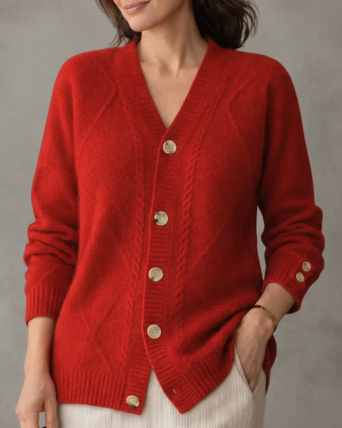 CÁRDIGAN DE PUNTO SUAVE CON BOTONES