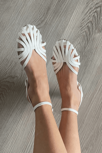 SANDALIAS DORADAS ELEGANCIA