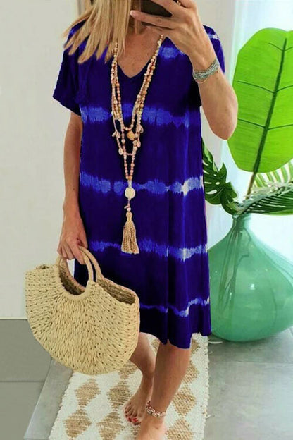 VESTIDO BOHO TIE-DYE DE VERANO · LIGERO, CHIC Y ATEMPORAL