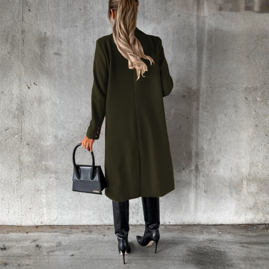 ABRIGO LARGO CLÁSICO DE MUJER