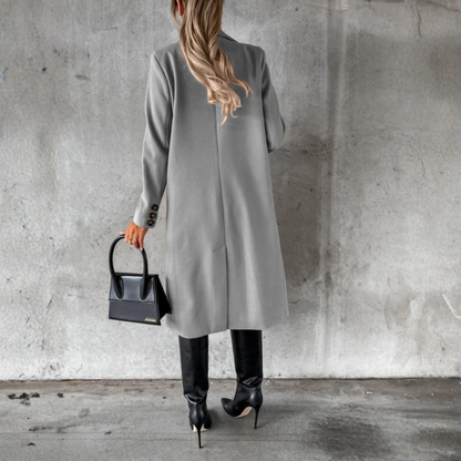 ABRIGO LARGO CLÁSICO DE MUJER