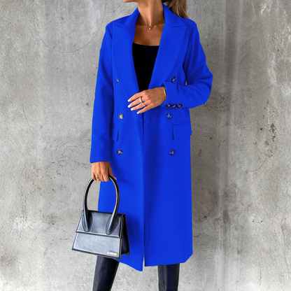 ABRIGO LARGO CLÁSICO DE MUJER