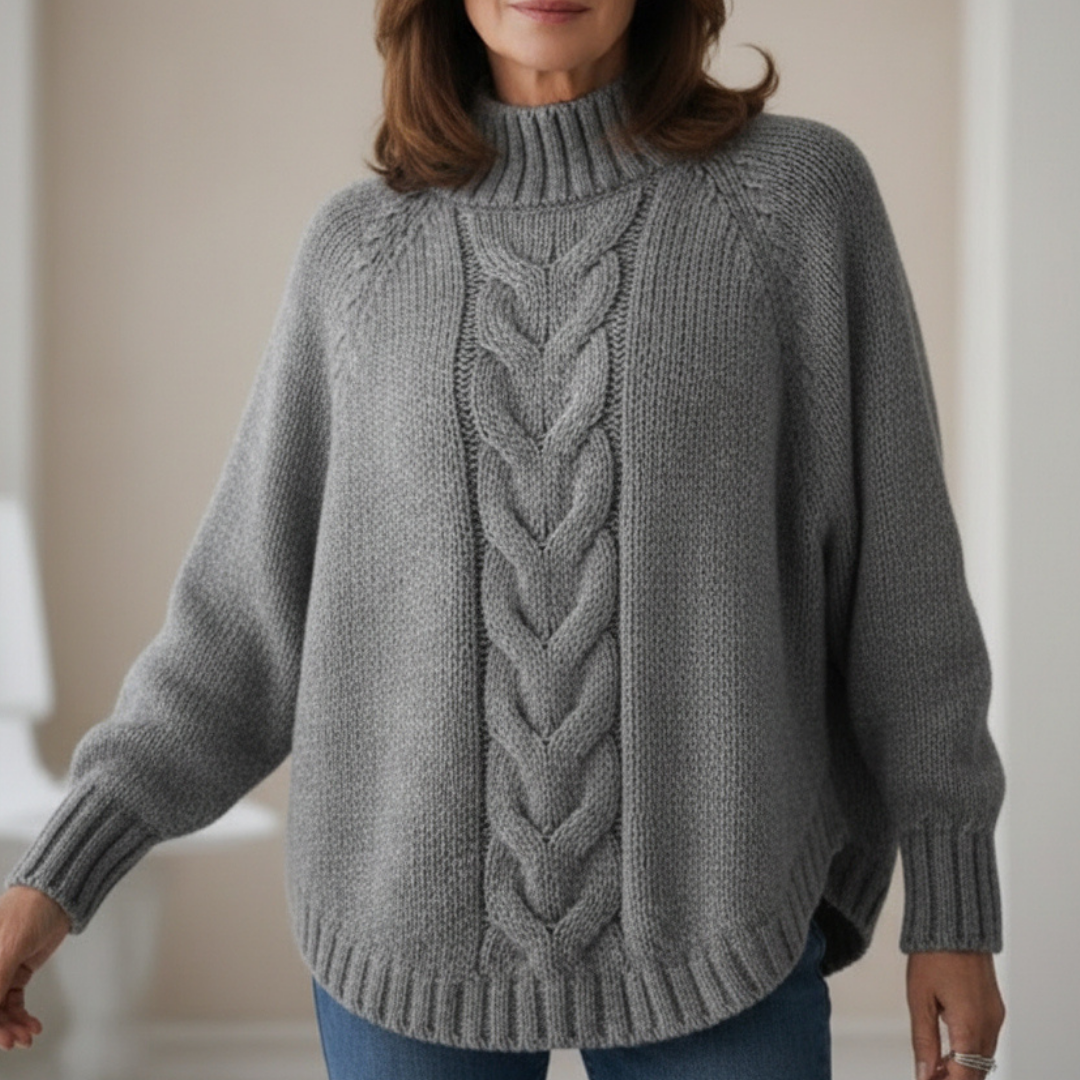 JERSEY DE PUNTO GRUESO CON CUELLO ALTO