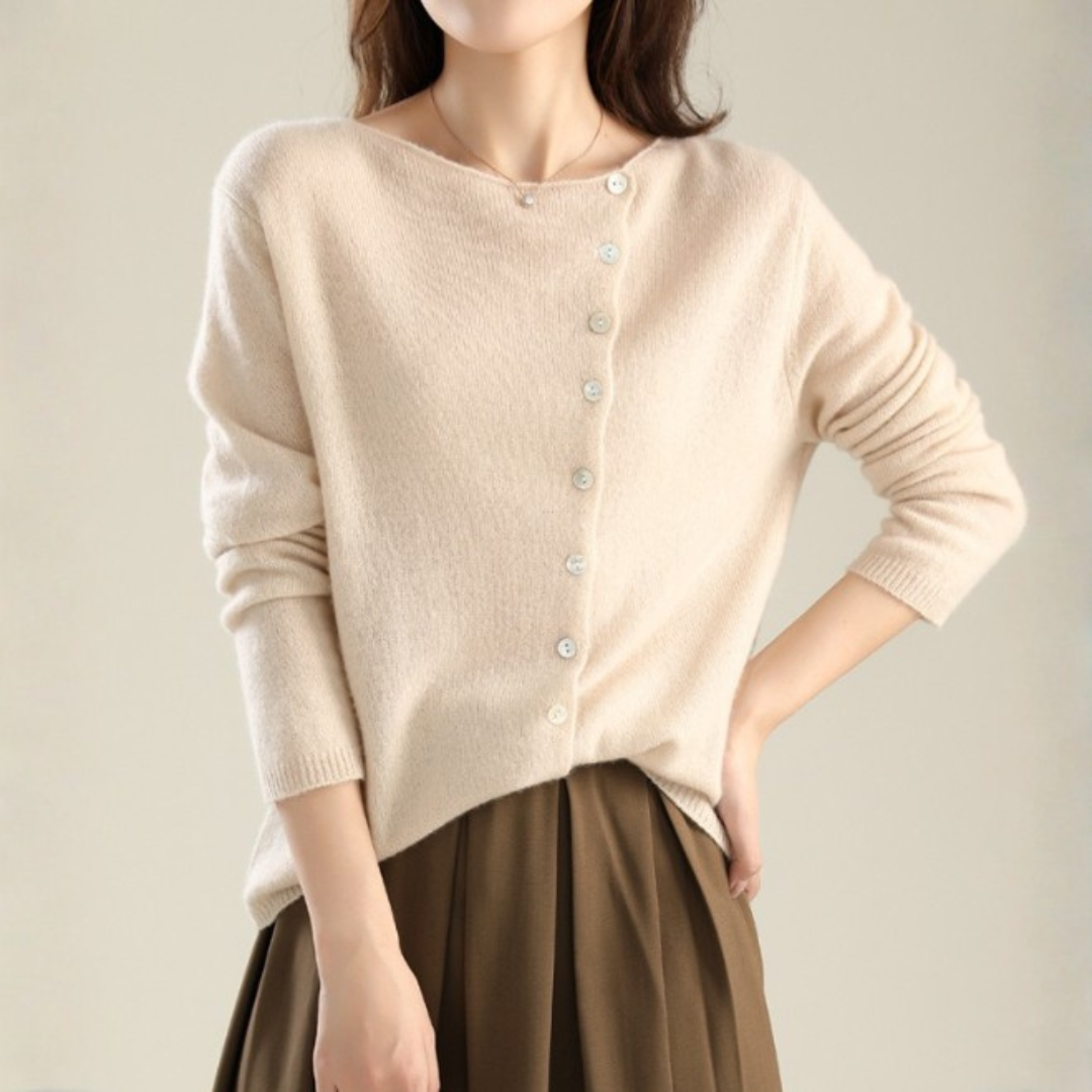 CÁRDIGAN DE PUNTO FINO CON BOTONES