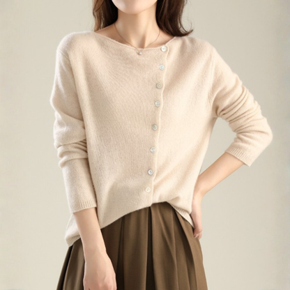 CÁRDIGAN DE PUNTO FINO CON BOTONES
