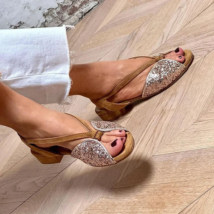 SANDALIAS BRILLO ELEGANTE