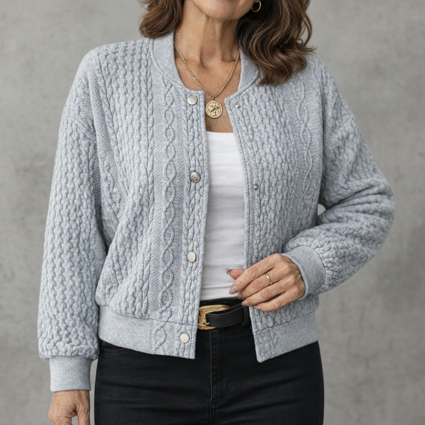 CÁRDIGAN DE PUNTO CON BOTONES Y DISEÑO ELEGANTE