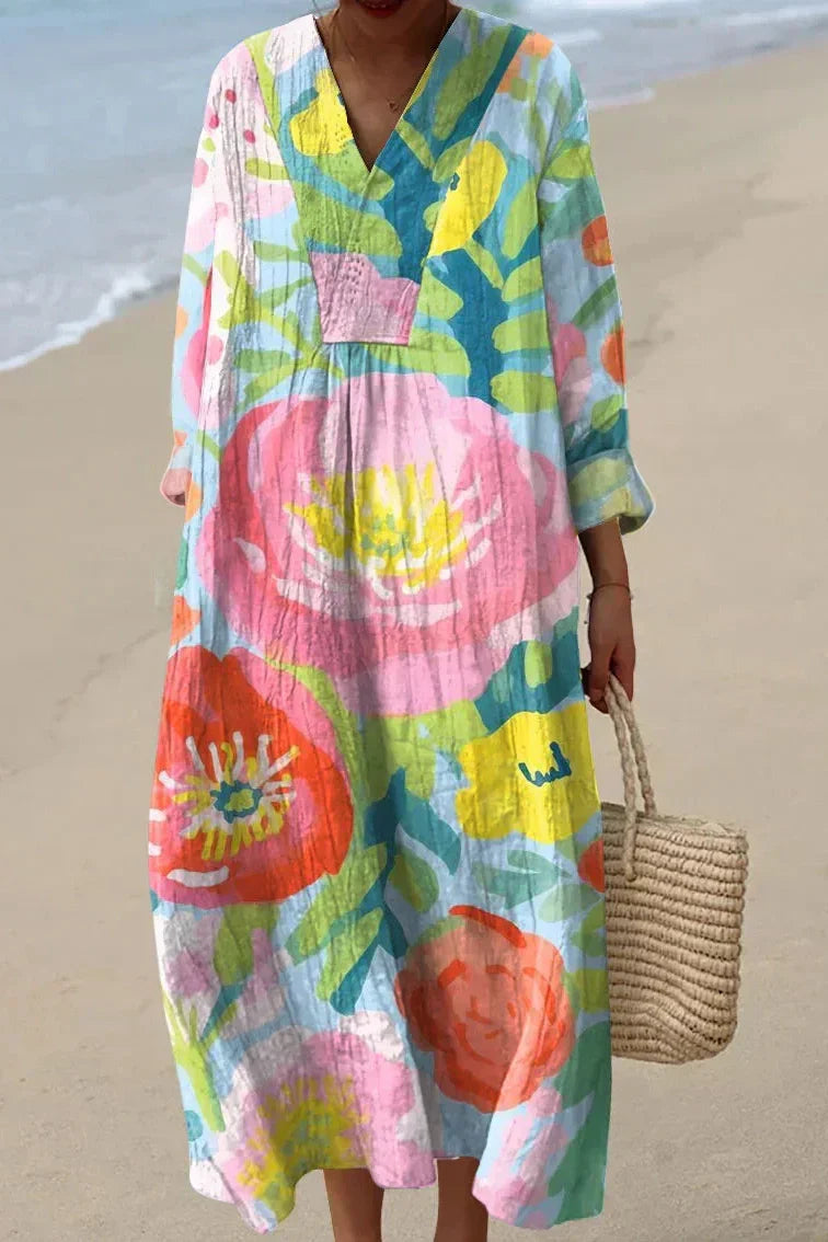 VESTIDO CHLOE FLORAL VIBRANTE