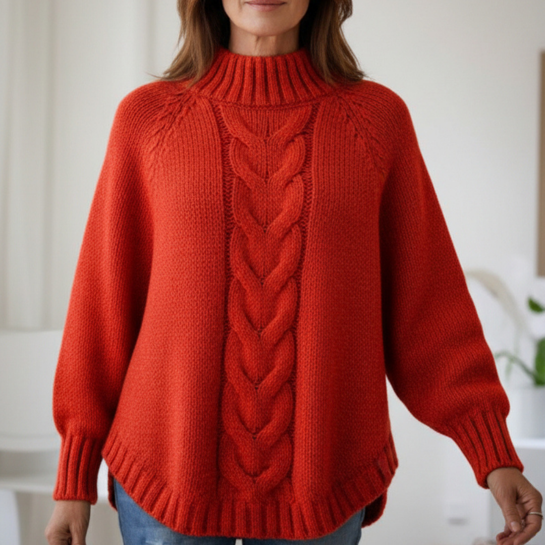 JERSEY DE PUNTO GRUESO CON CUELLO ALTO