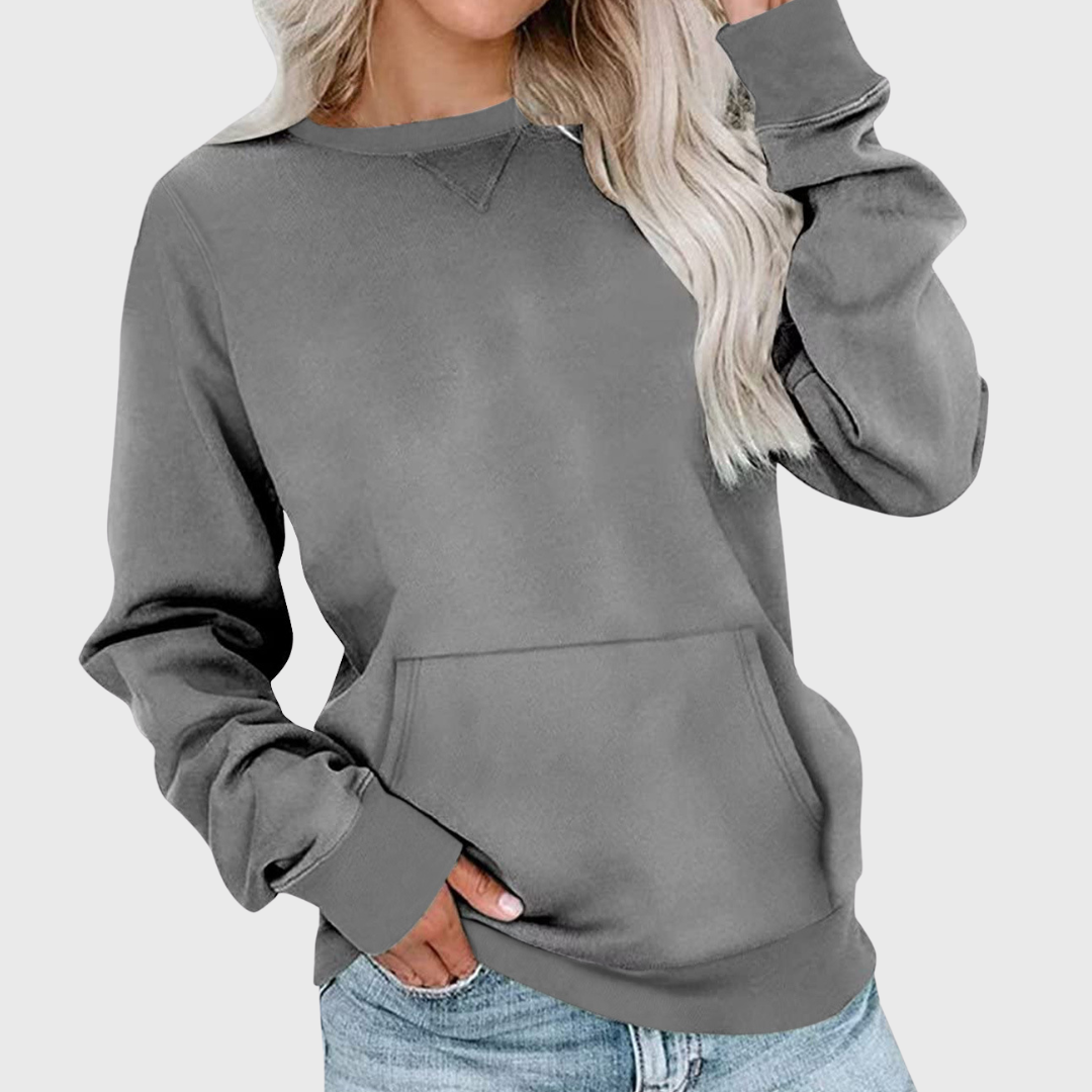 SUDADERA BÁSICA DE MANGA LARGA