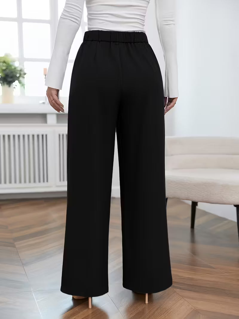 PANTALÓN PALAZZO FLUIDO DE TIRO ALTO