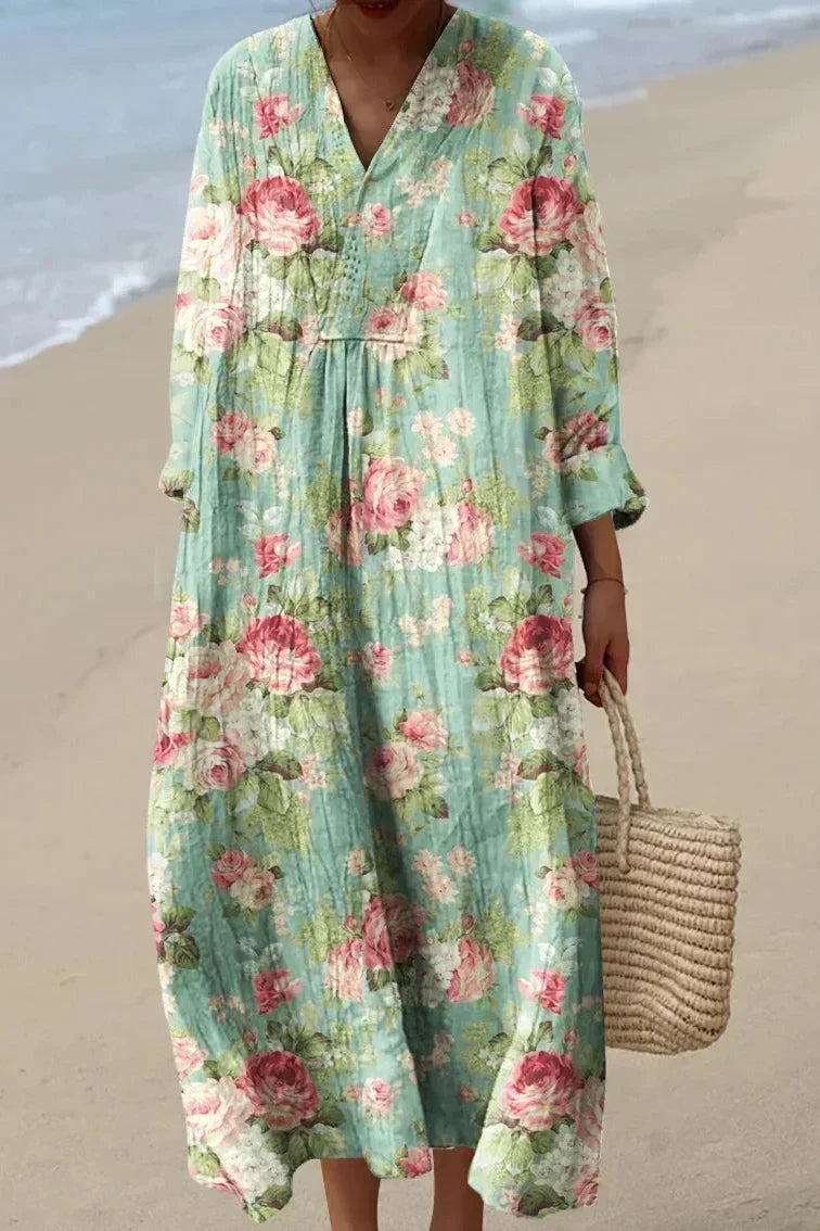 VESTIDO VERA BLOSSOM PASTEL