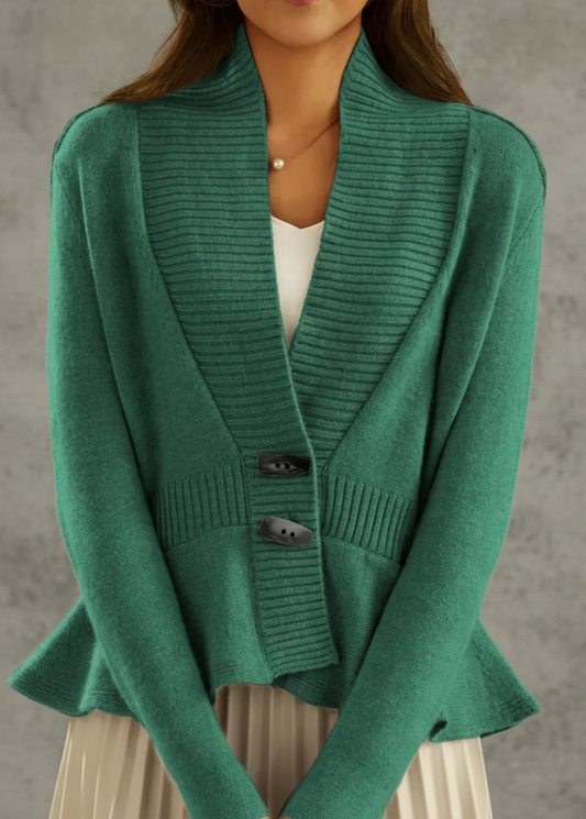 CÁRDIGAN DE PUNTO CON SOLAPA