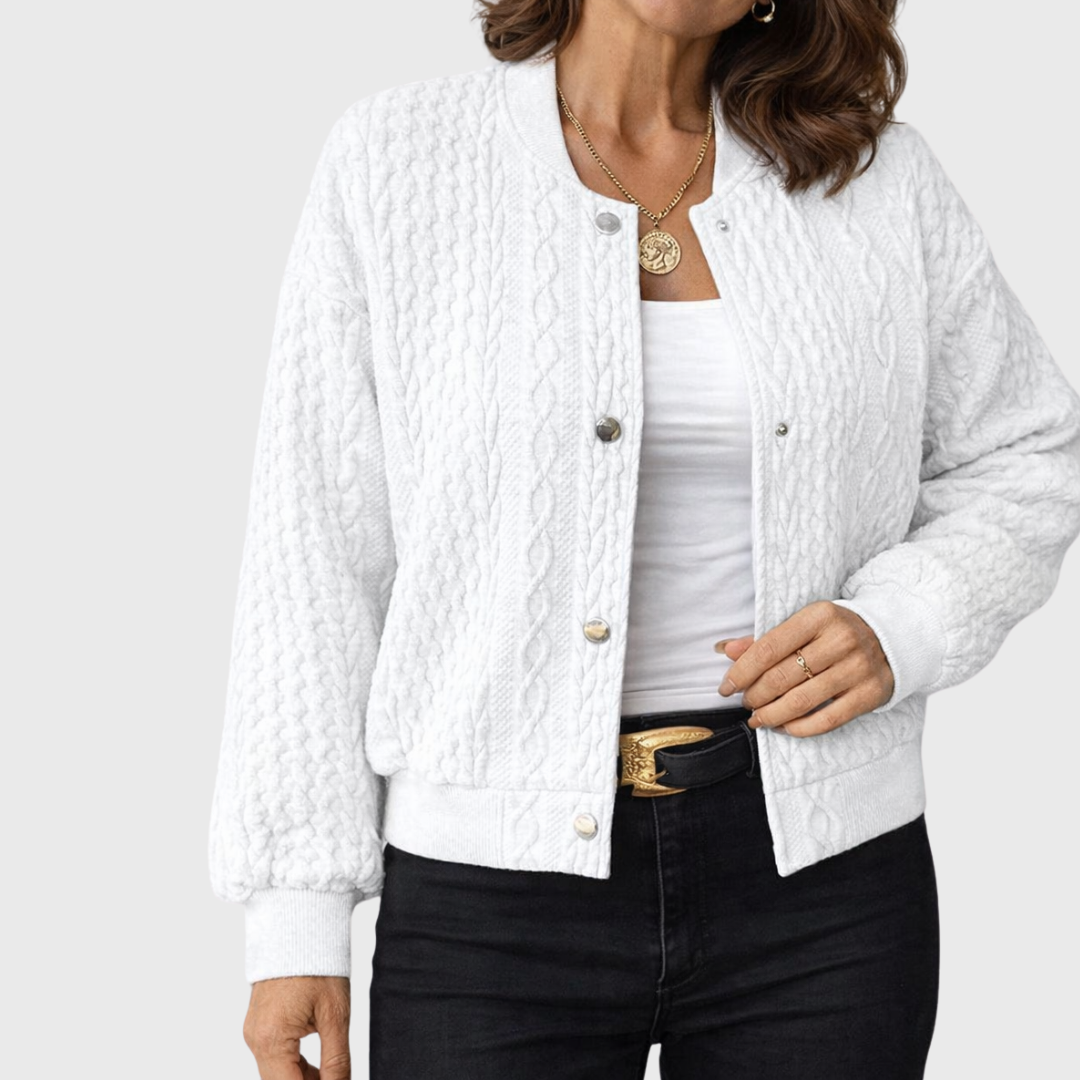 CÁRDIGAN DE PUNTO CON BOTONES Y DISEÑO ELEGANTE