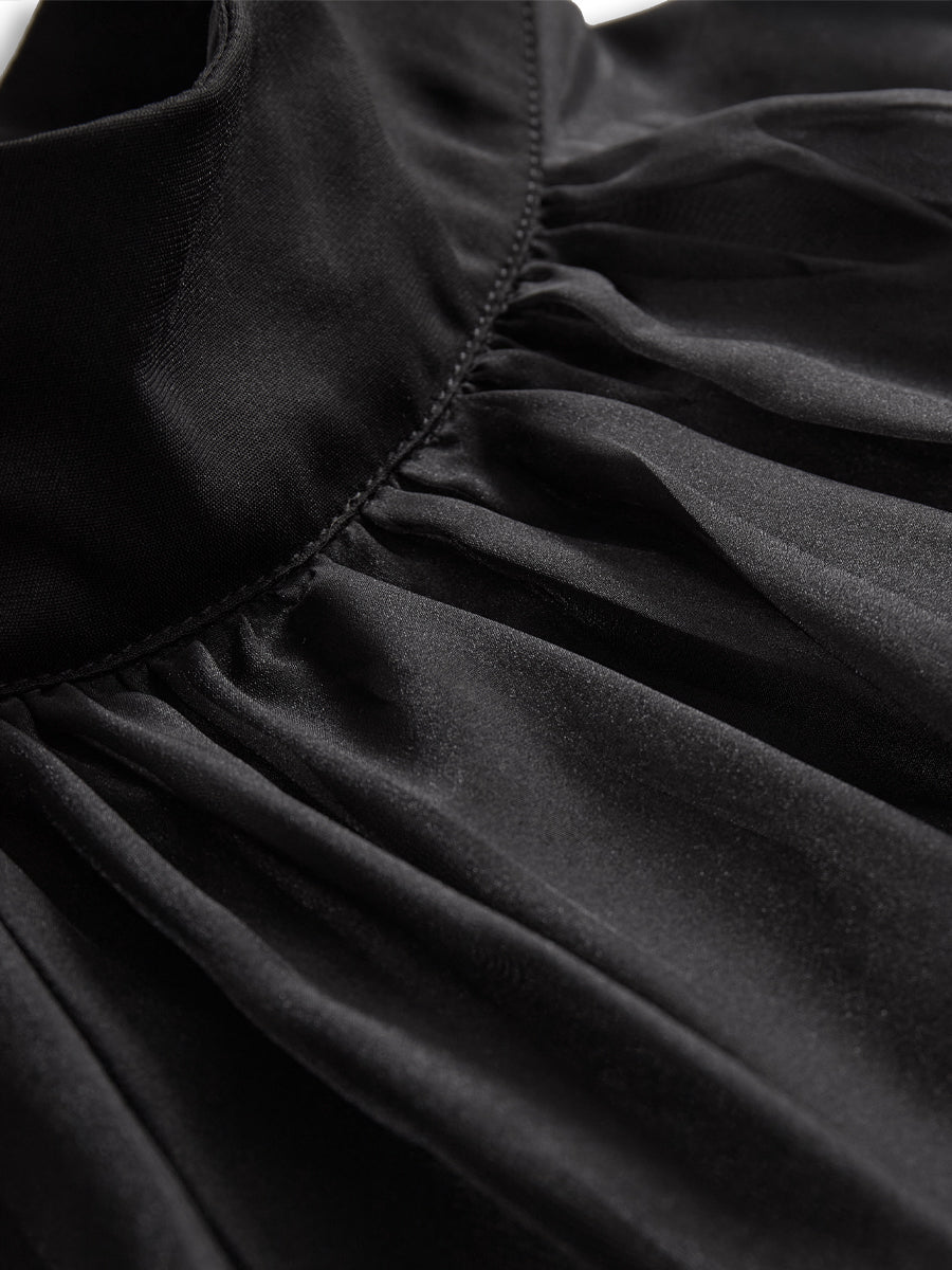 BLUSA VALENTINA ROCHE DE GASA SIN MANGAS ELEGANTE