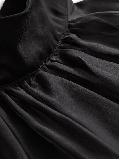 BLUSA VALENTINA ROCHE DE GASA SIN MANGAS ELEGANTE