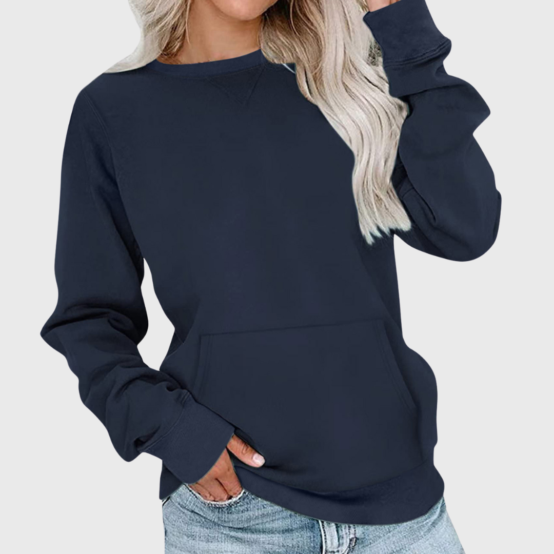 SUDADERA BÁSICA DE MANGA LARGA