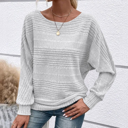 JERSEY DE PUNTO FINO CON TEXTURA Y MANGA LARGA