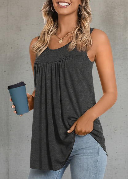 CAMISETA FLUIDA SIN MANGAS PARA MUJER