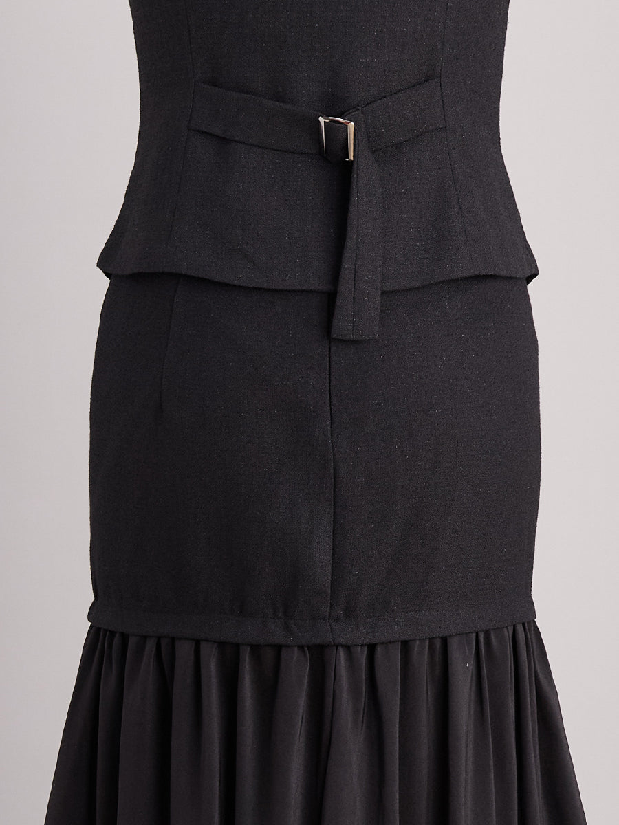 CONJUNTO VALENTINA ROCHE CHALECO Y FALDA LARGA