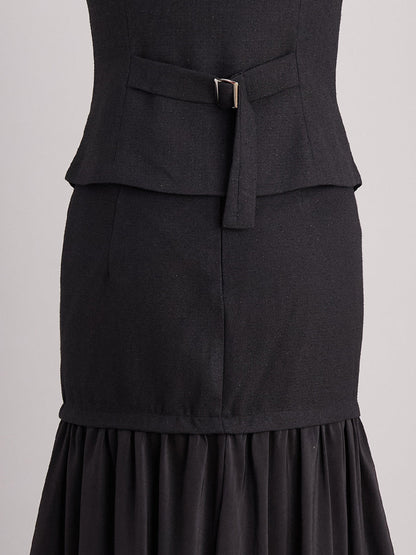 CONJUNTO VALENTINA ROCHE CHALECO Y FALDA LARGA