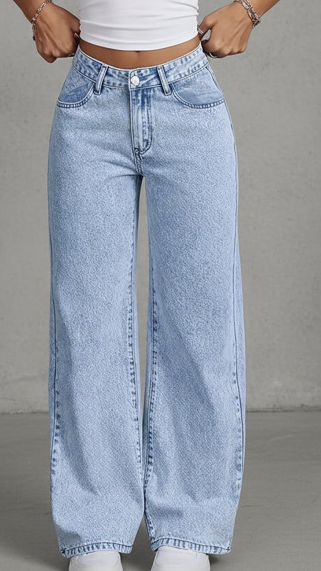 JEAN VALENTINA ROCHE TIRO ALTO CORTE RECTO