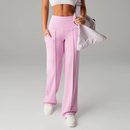 PANTALÓN RECTO DE CORTE AMPLIO CON TIRO ALTO