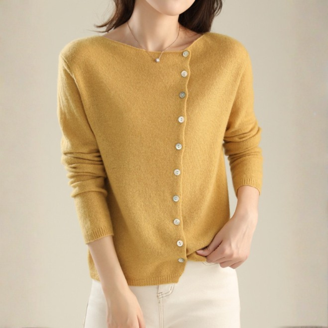 CÁRDIGAN DE PUNTO FINO CON BOTONES