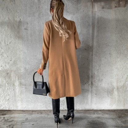 ABRIGO LARGO CLÁSICO DE MUJER