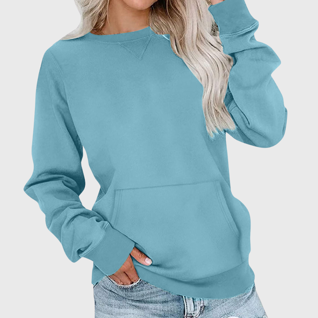 SUDADERA BÁSICA DE MANGA LARGA