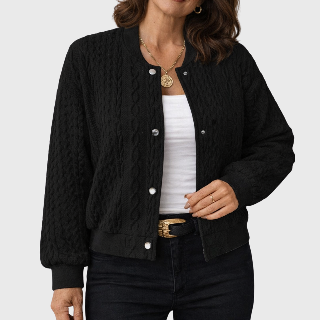 CÁRDIGAN DE PUNTO CON BOTONES Y DISEÑO ELEGANTE